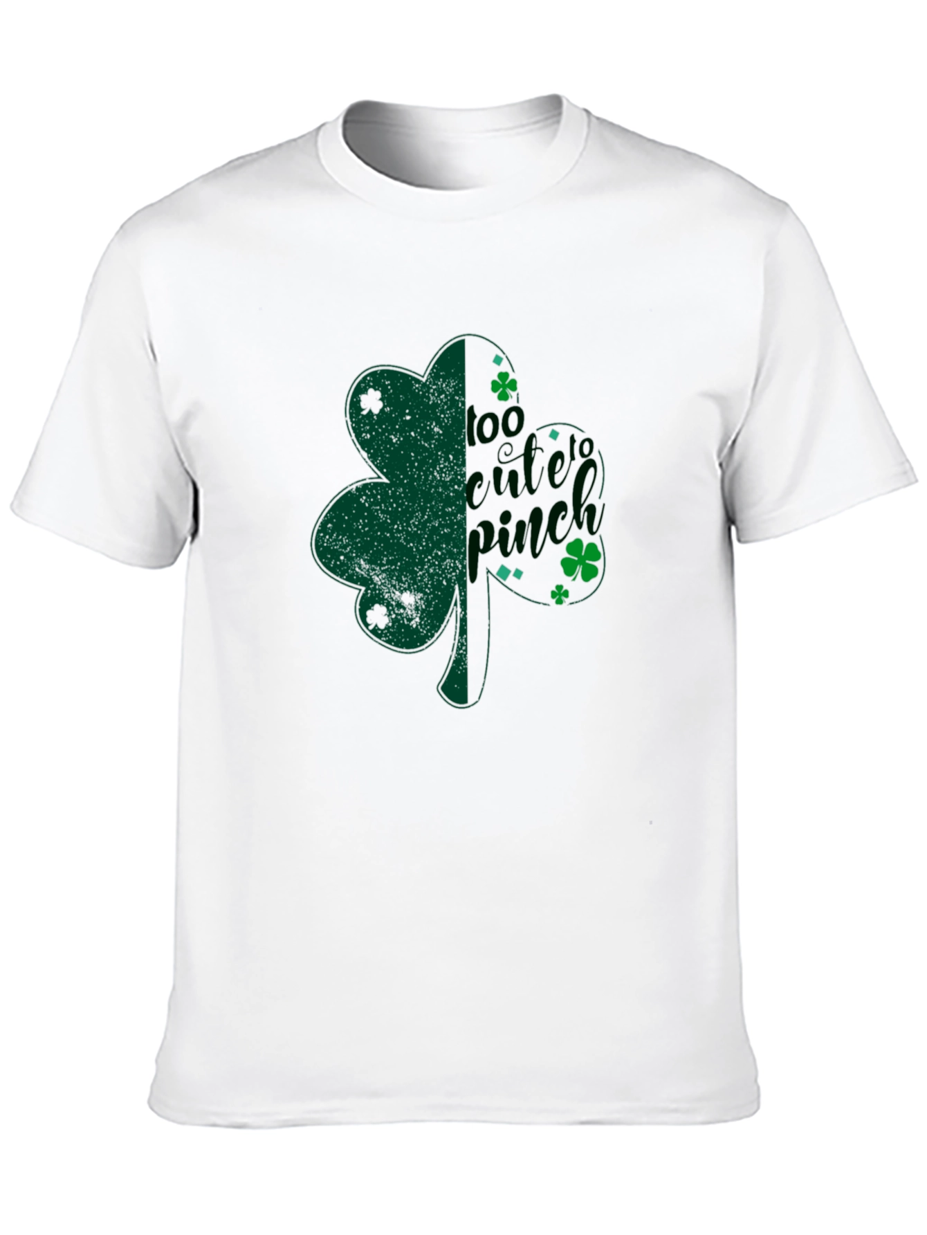 Too Cute To Pinch St. Patricks Day Clover T-Shirt