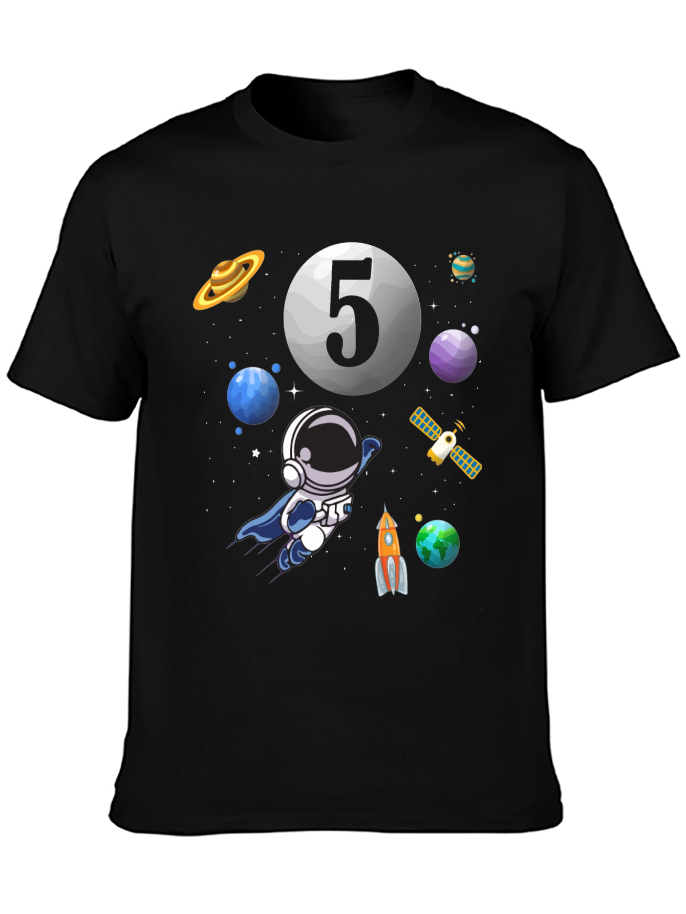 Astronaut Number 5 Birthday T-Shirt