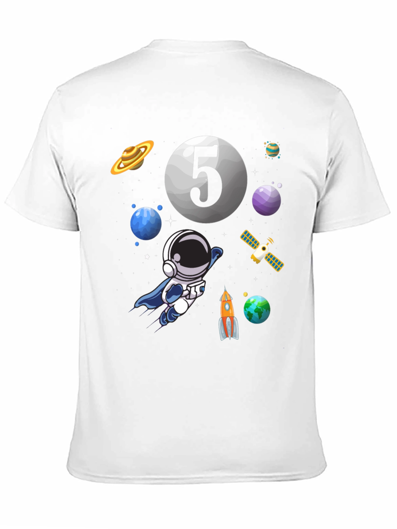 Astronaut Number 5 Birthday T-Shirt