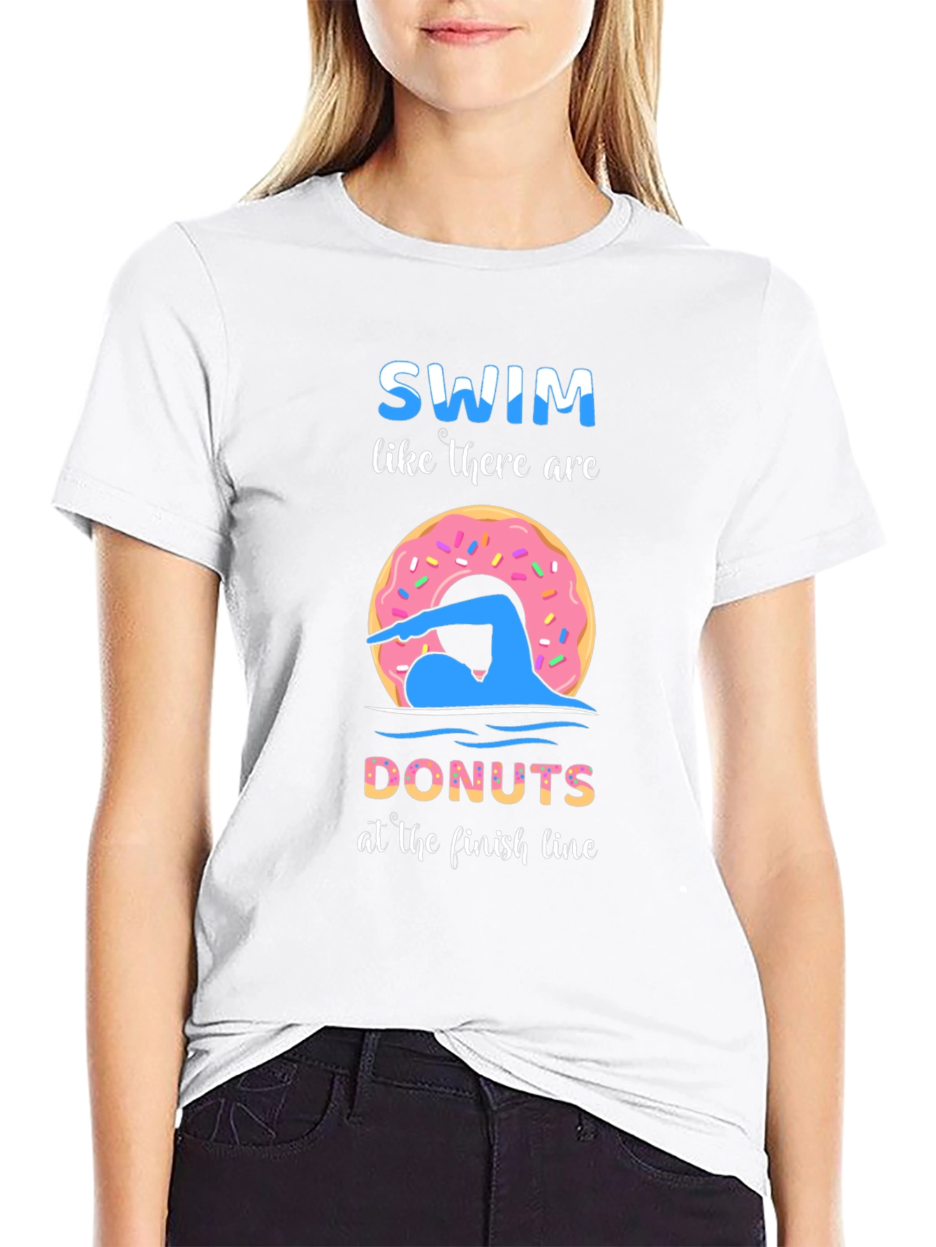 Swim for Donuts Graphic T-Shirt