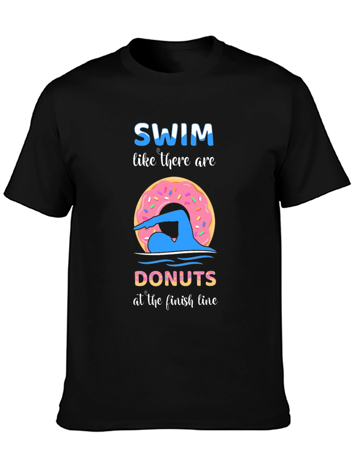 Swim for Donuts Graphic T-Shirt