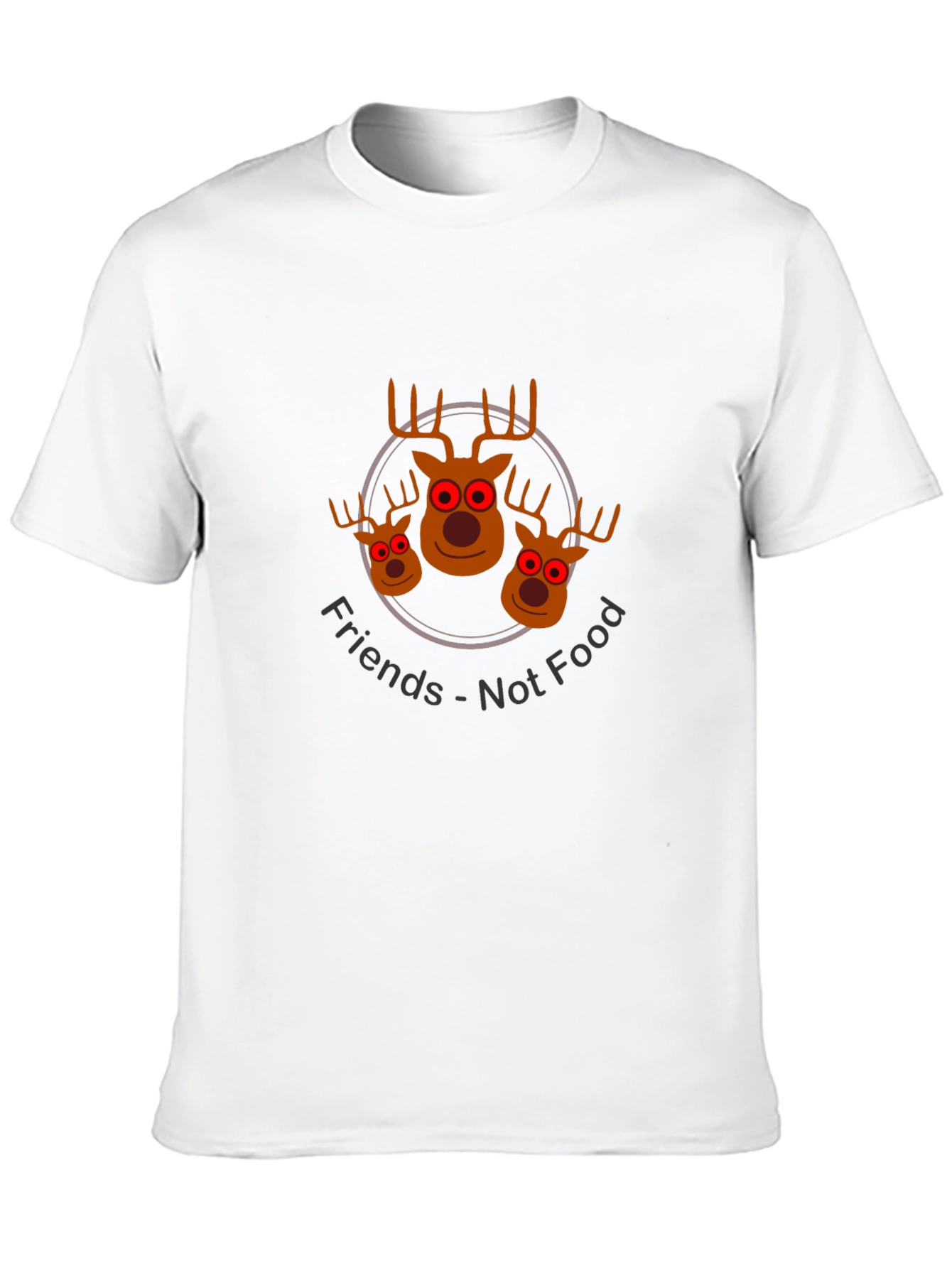 Friends Not Food Reindeer Graphic Tee