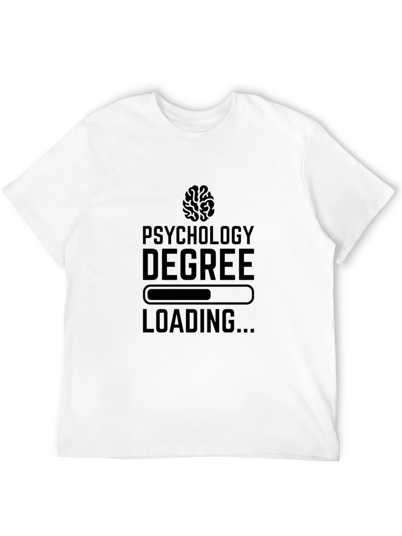 Psychology Degree Loading Black T-Shirt