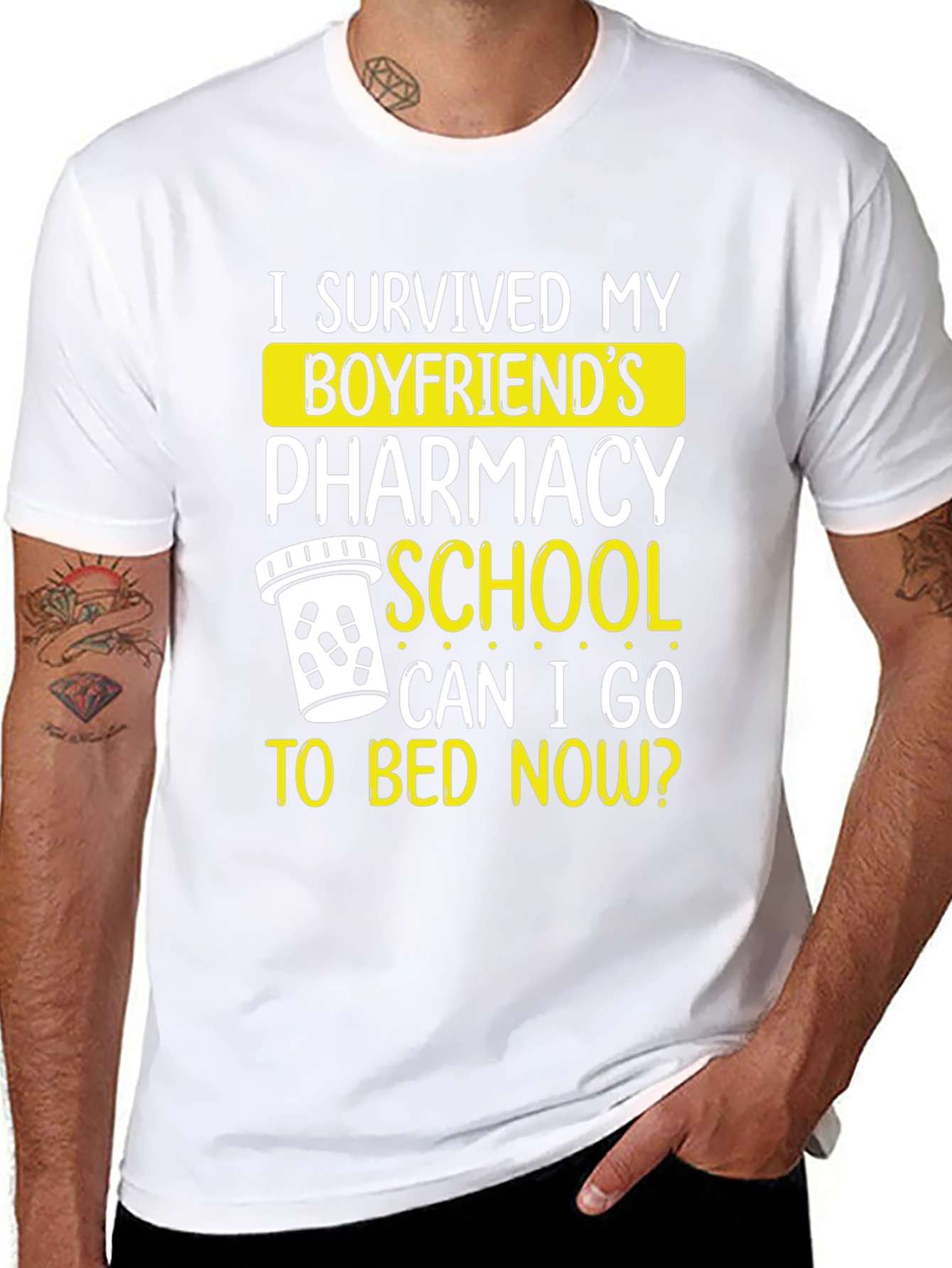 Boyfriends Pharmacy School Survivor Graphic Tee