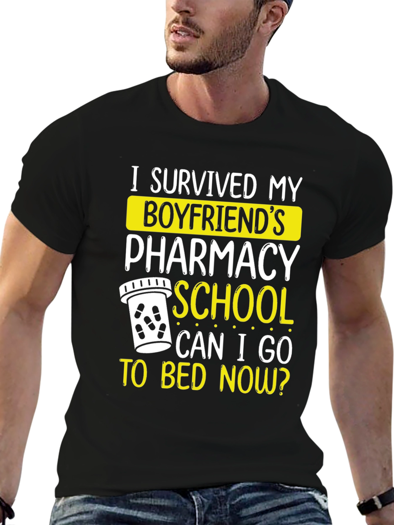 Boyfriends Pharmacy School Survivor Graphic Tee