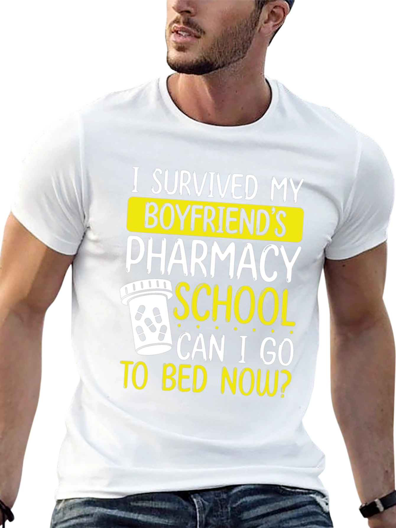 Boyfriends Pharmacy School Survivor Graphic Tee