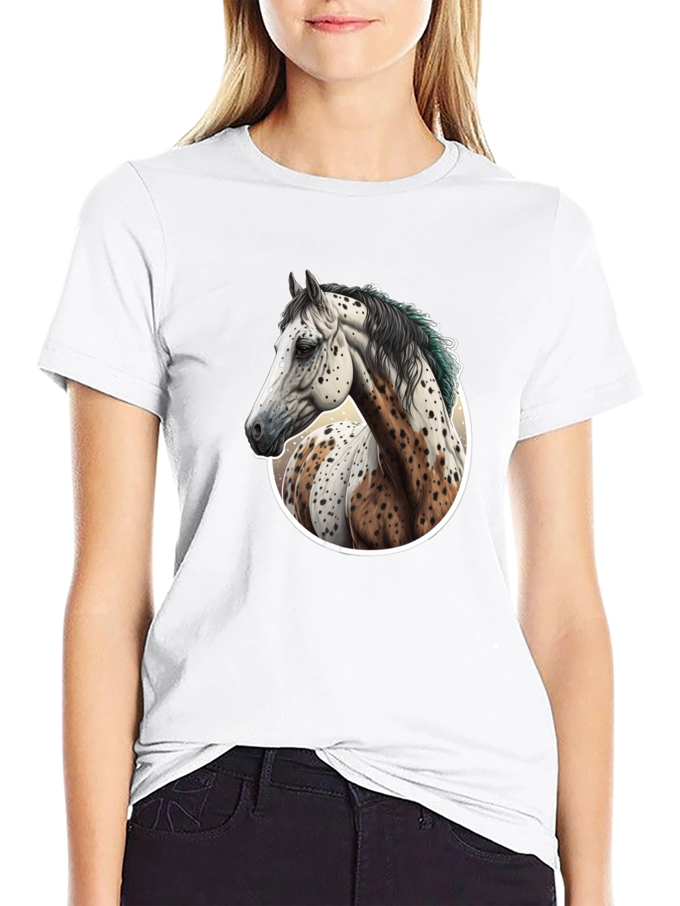 Horse Portrait Graphic Tee - Unique Style