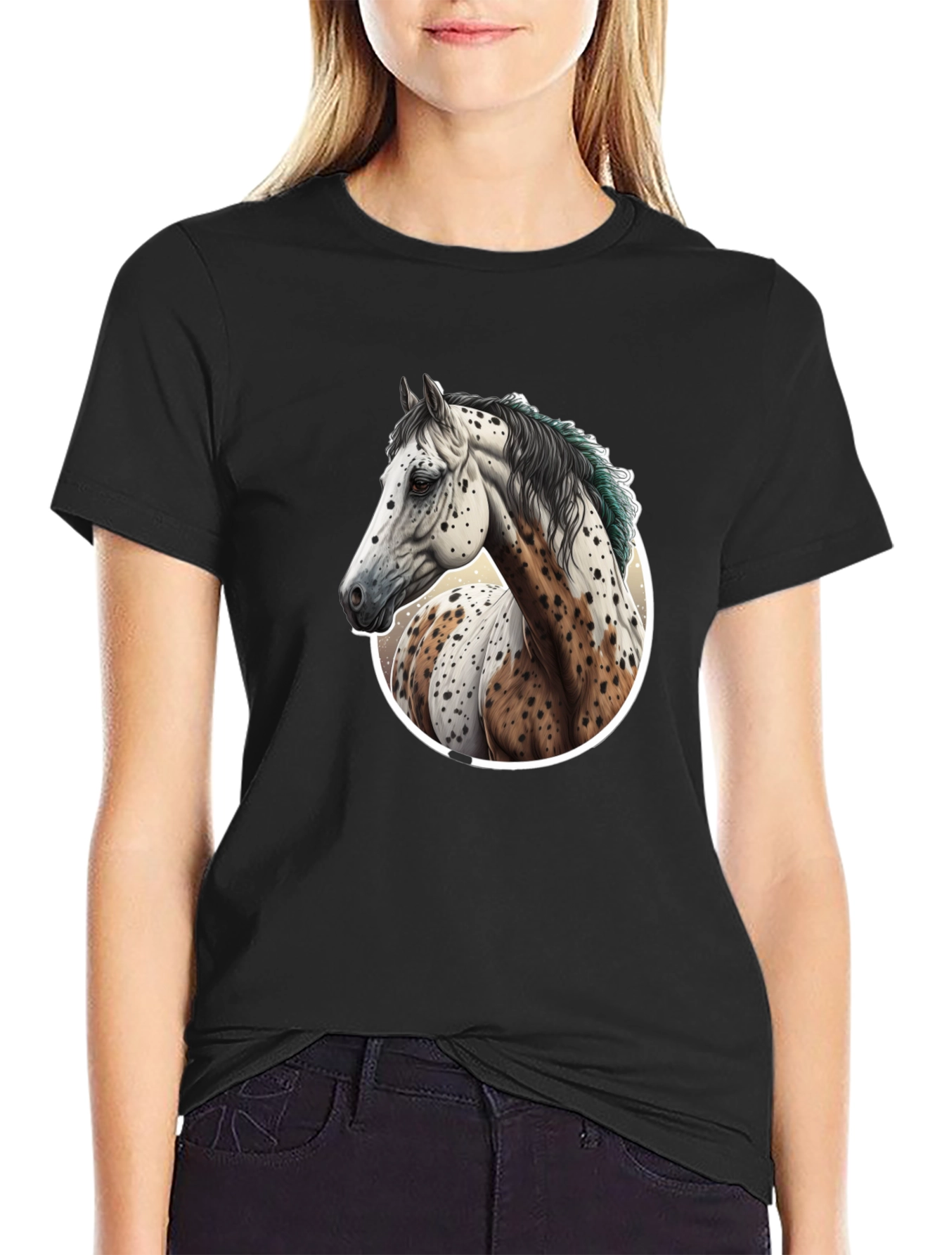 Horse Portrait Graphic Tee - Unique Style