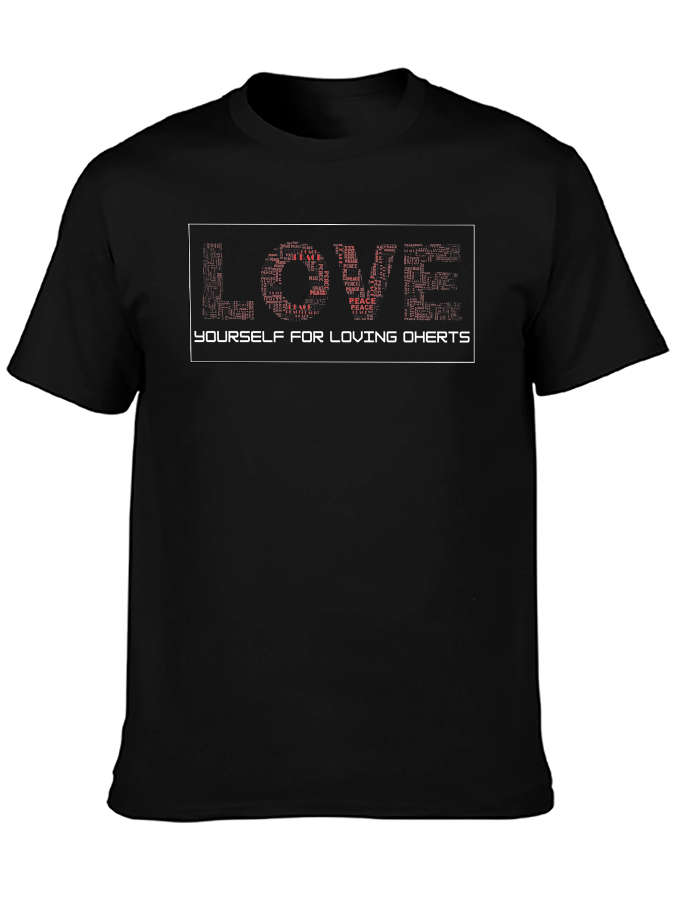 Love Yourself Black Graphic Tee