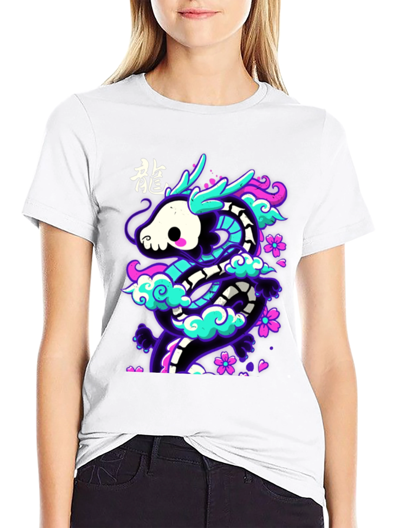 Neon Dragon Graphic Tee - Unique Streetwear