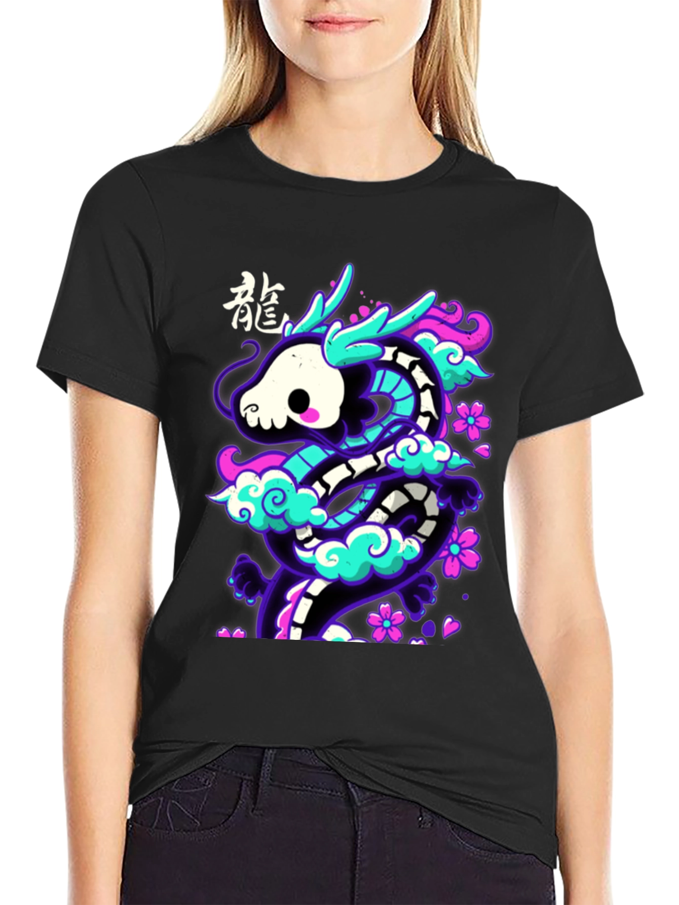 Neon Dragon Graphic Tee - Unique Streetwear