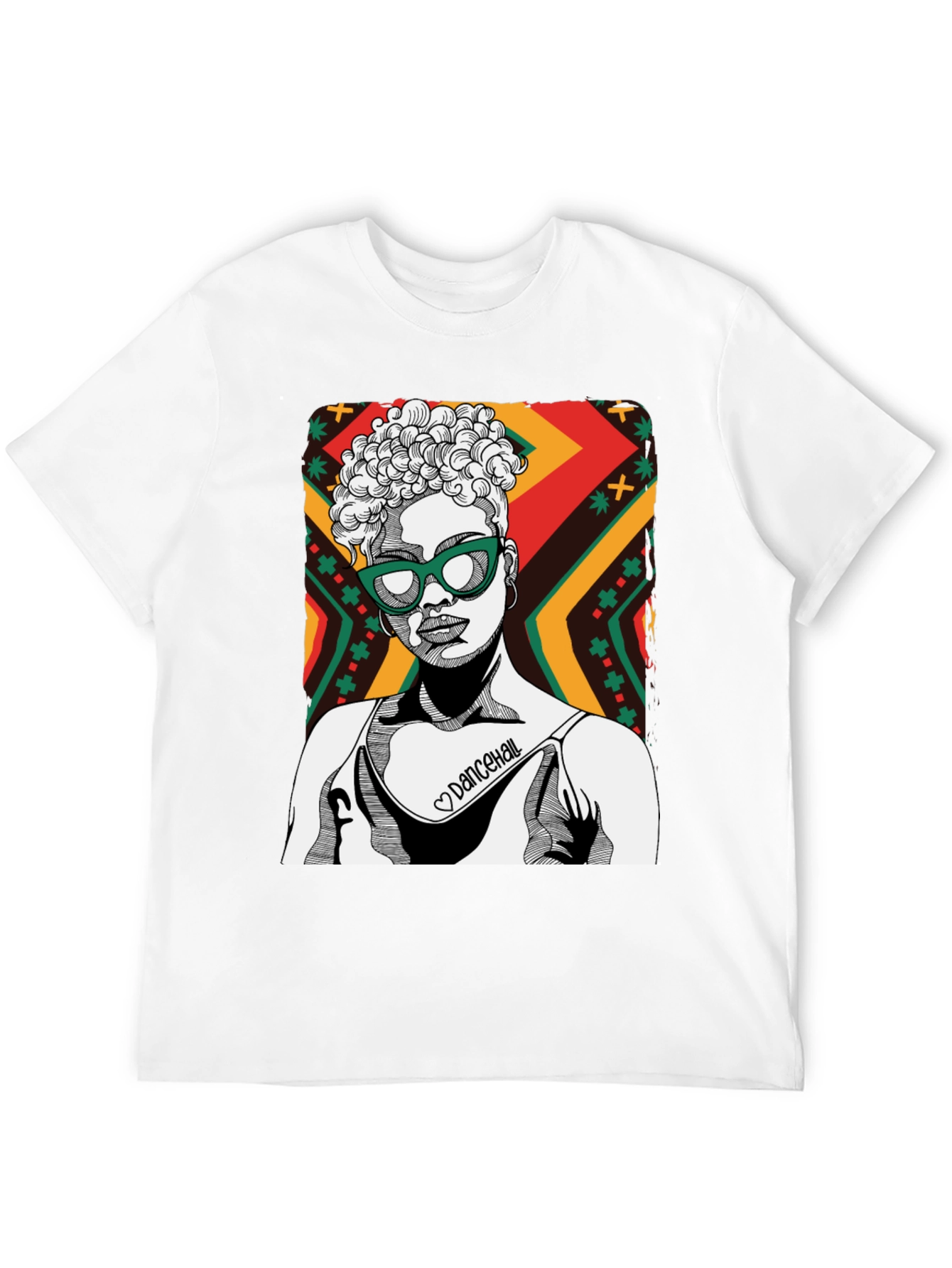 Dancehall Graphic Print Tee