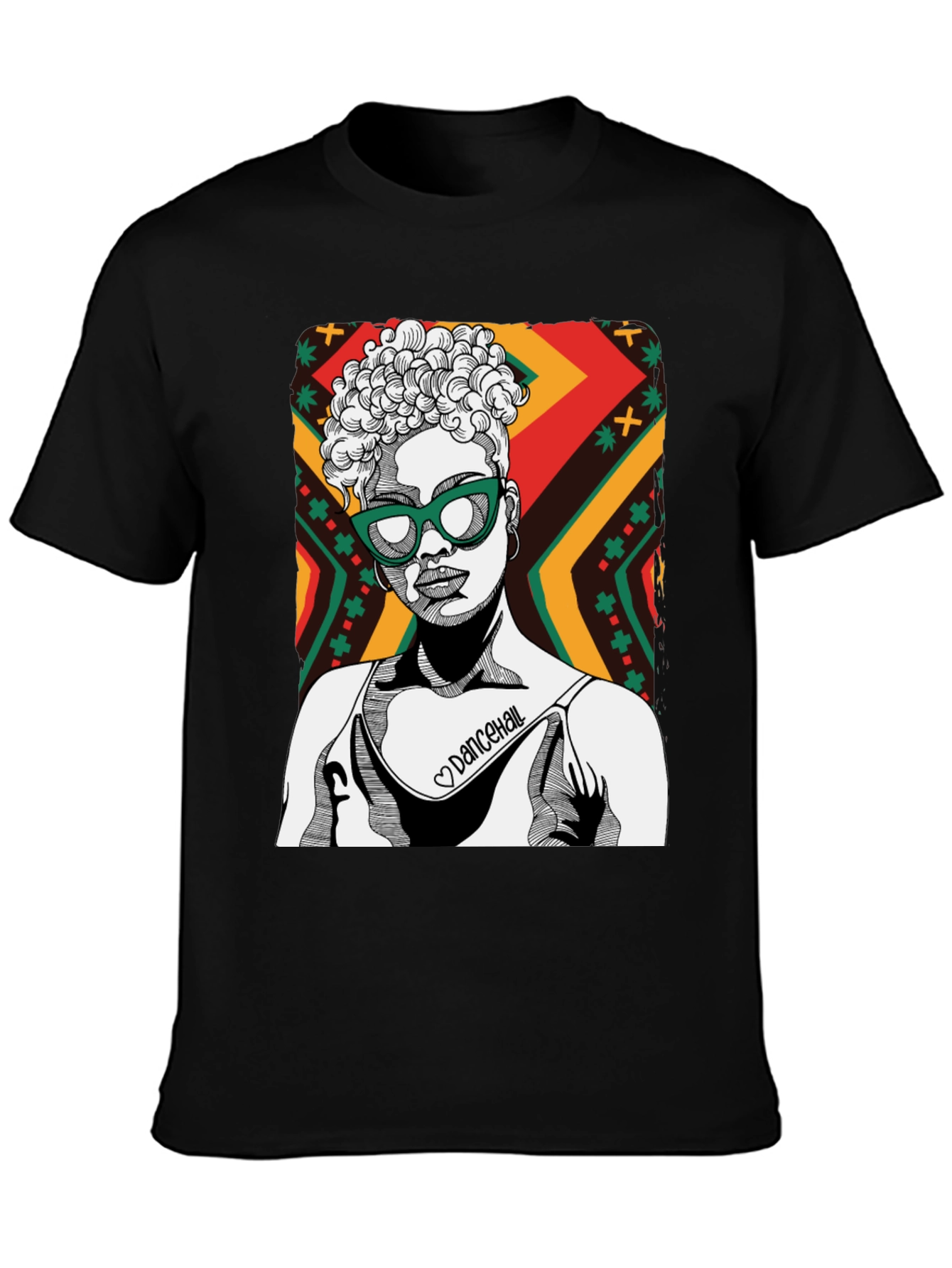 Dancehall Graphic Print Tee
