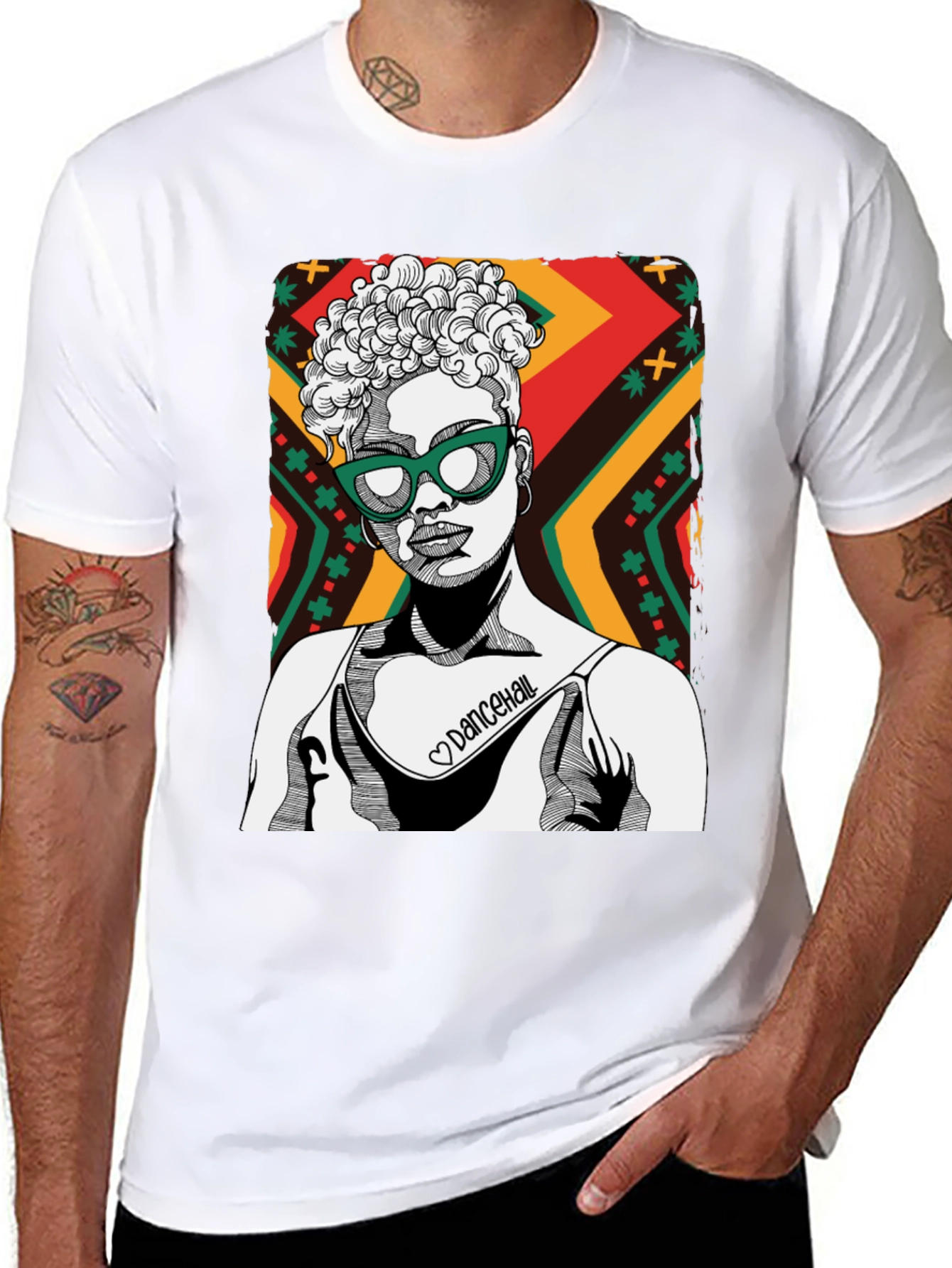 Dancehall Graphic Print Tee
