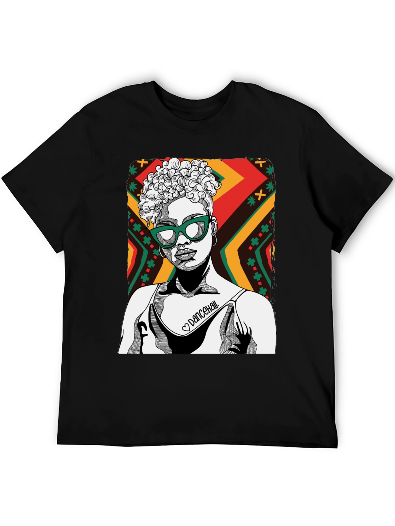 Dancehall Graphic Print Tee