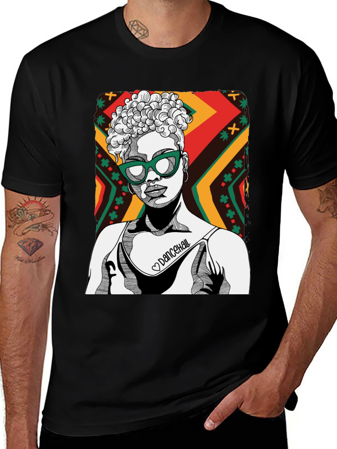 Dancehall Graphic Print Tee