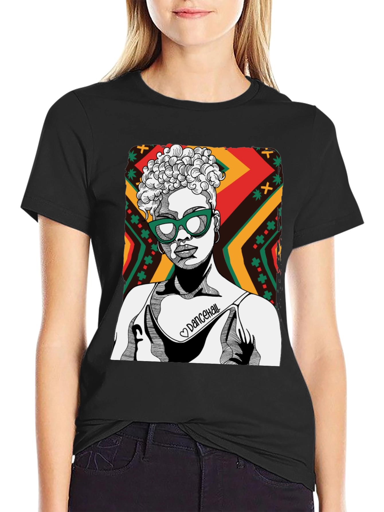 Dancehall Graphic Print Tee