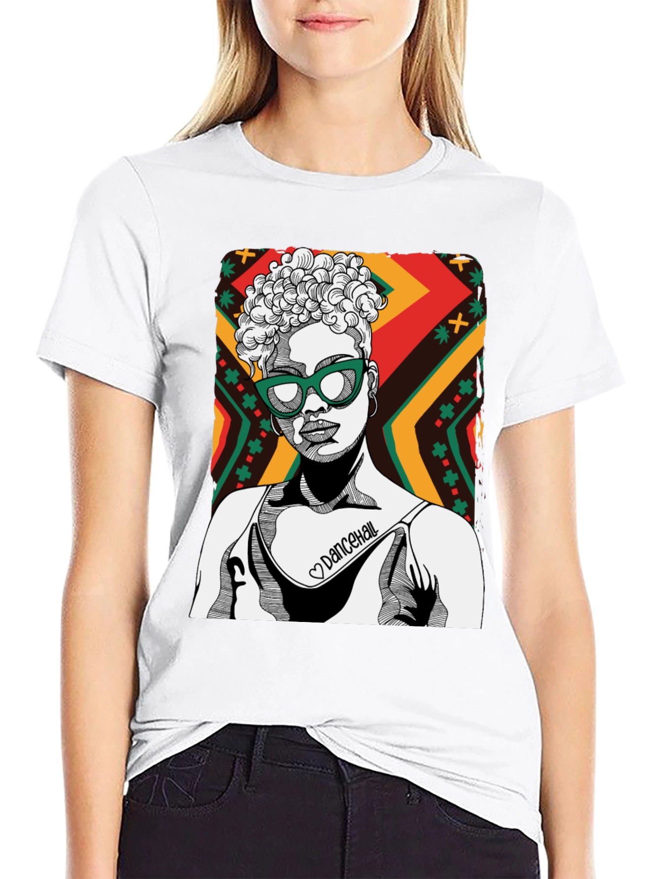 Dancehall Graphic Print Tee
