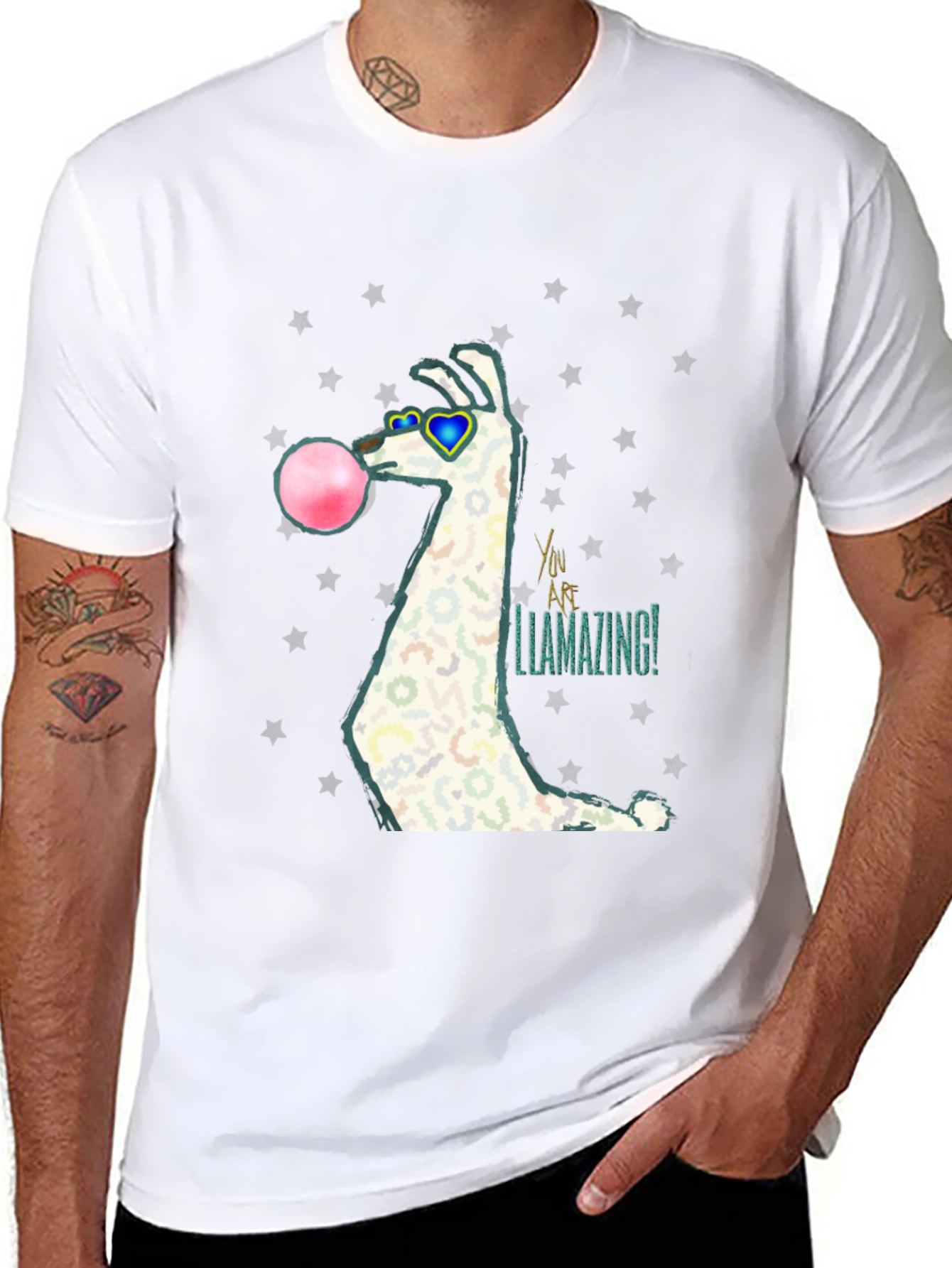Llamazing Bubblegum Graphic Tee