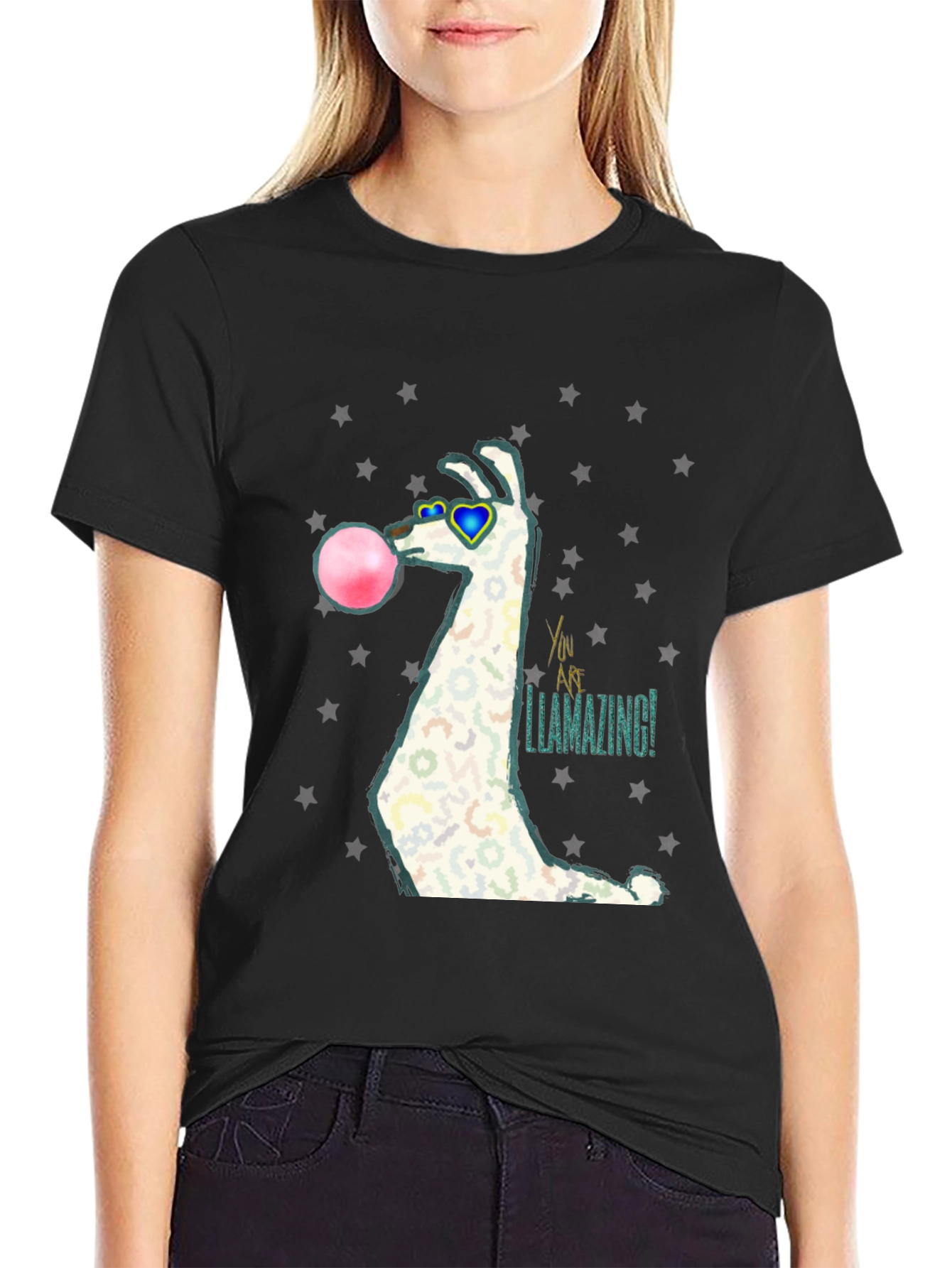 Llamazing Bubblegum Graphic Tee