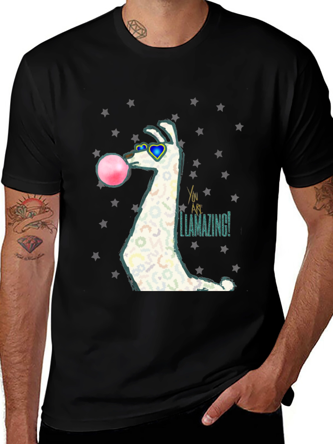 Llamazing Bubblegum Graphic Tee