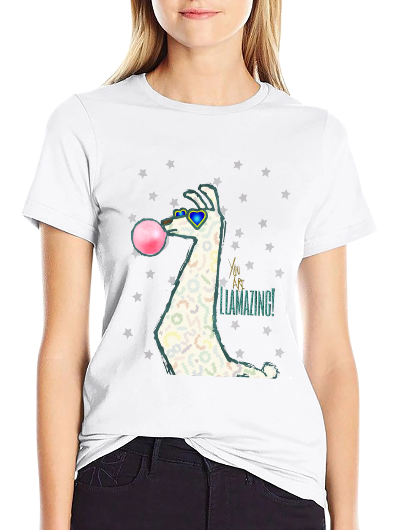 Llamazing Bubblegum Graphic Tee