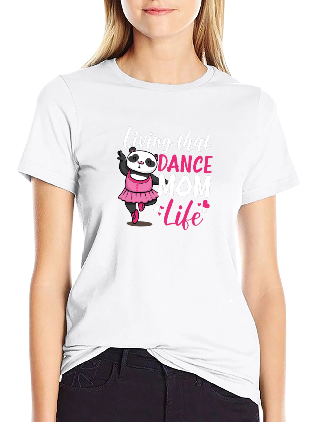 Dance Mom Life Panda Bear T-Shirt
