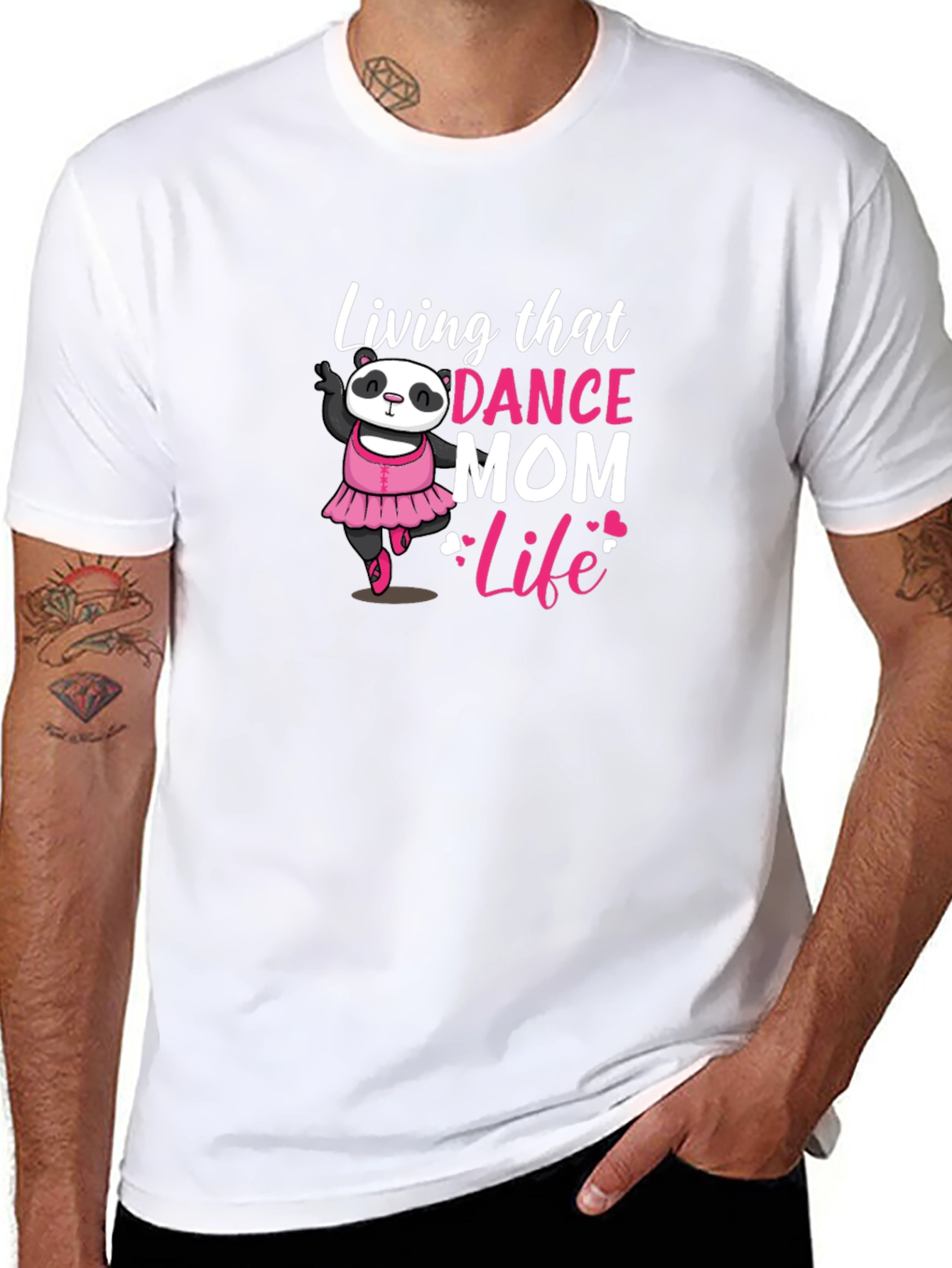 Dance Mom Life Panda Bear T-Shirt
