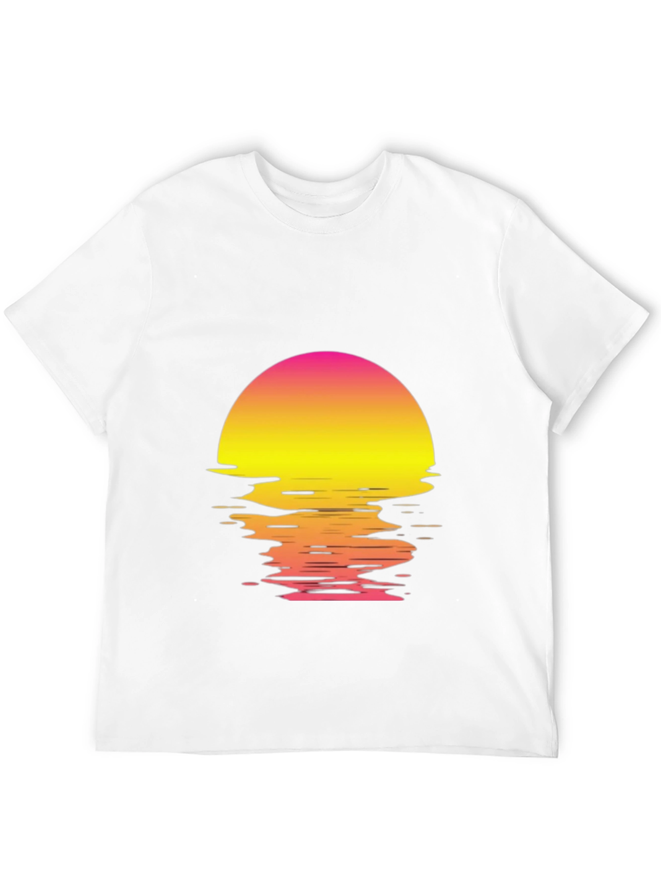 Retro Sunset Graphic T-Shirt - Black