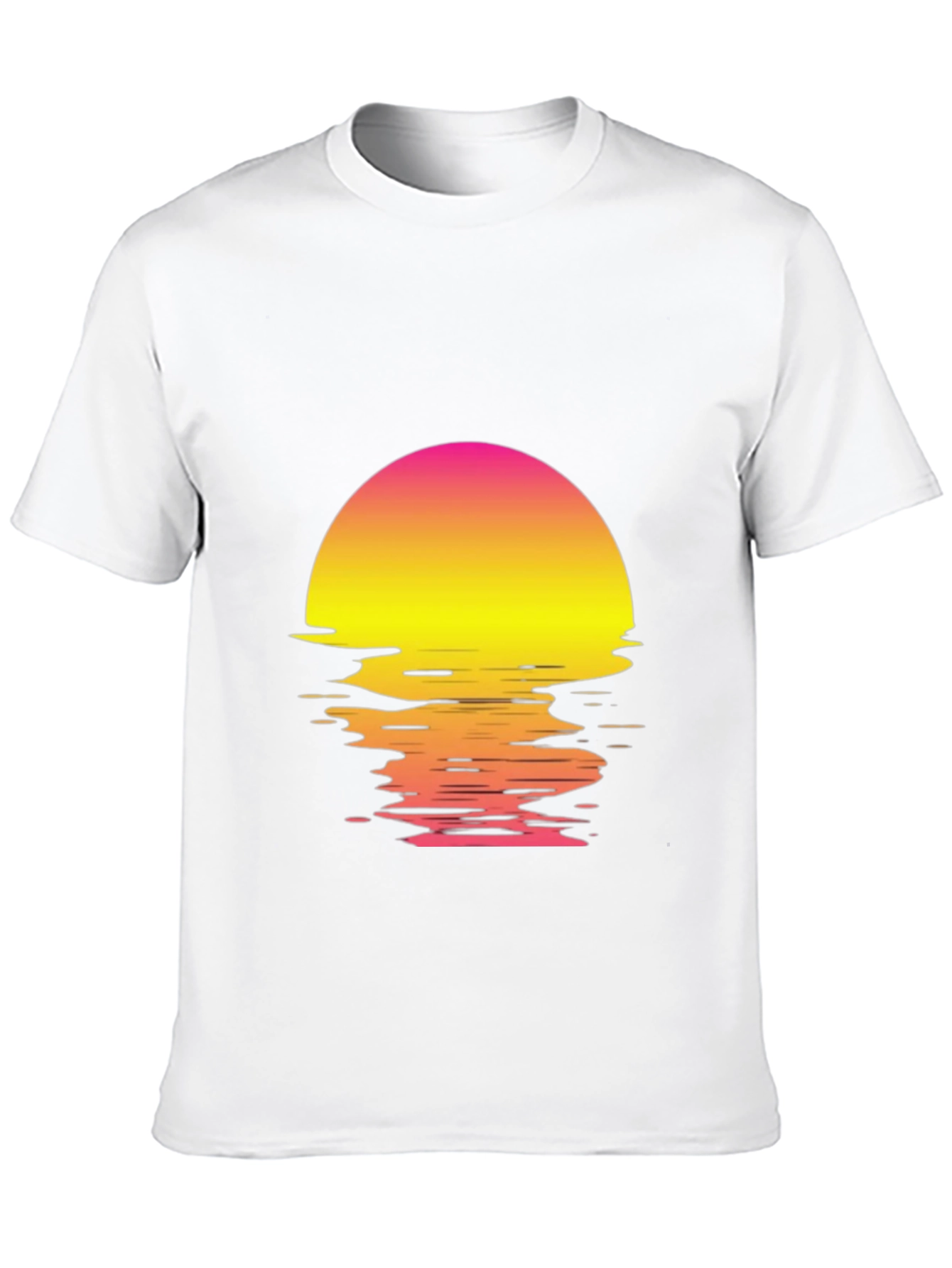 Retro Sunset Graphic T-Shirt - Black