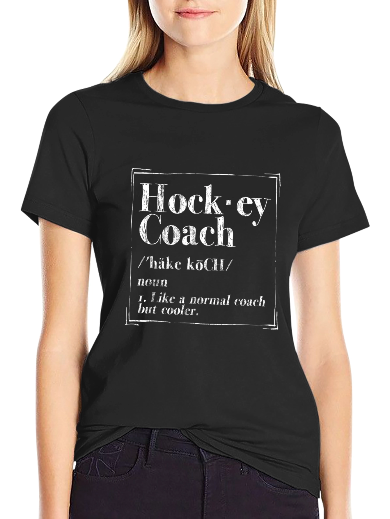 Hockey Coach Definition T-Shirt Cool Coach Tee