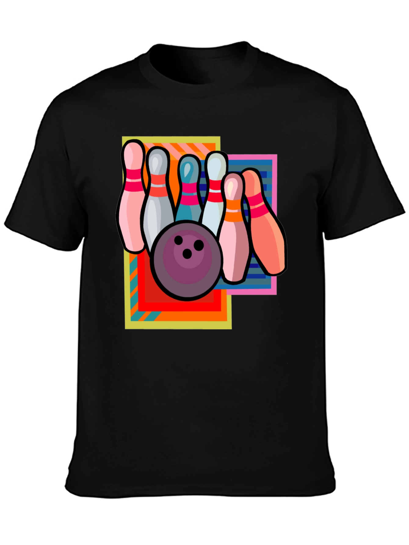 Retro Bowling T-Shirt - Strike Design