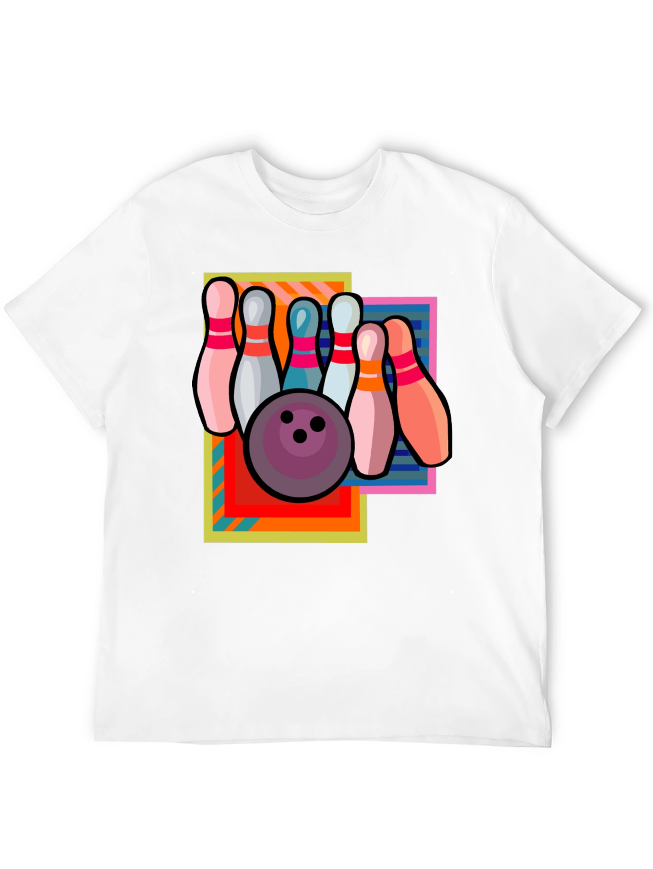 Retro Bowling T-Shirt - Strike Design