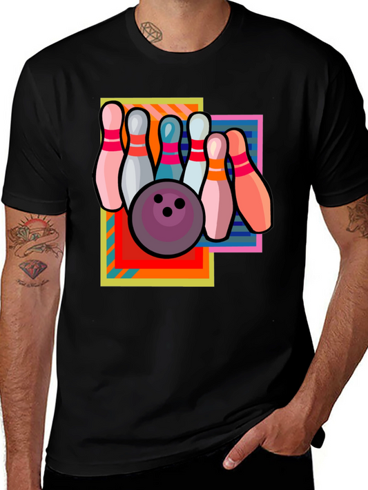 Retro Bowling T-Shirt - Strike Design