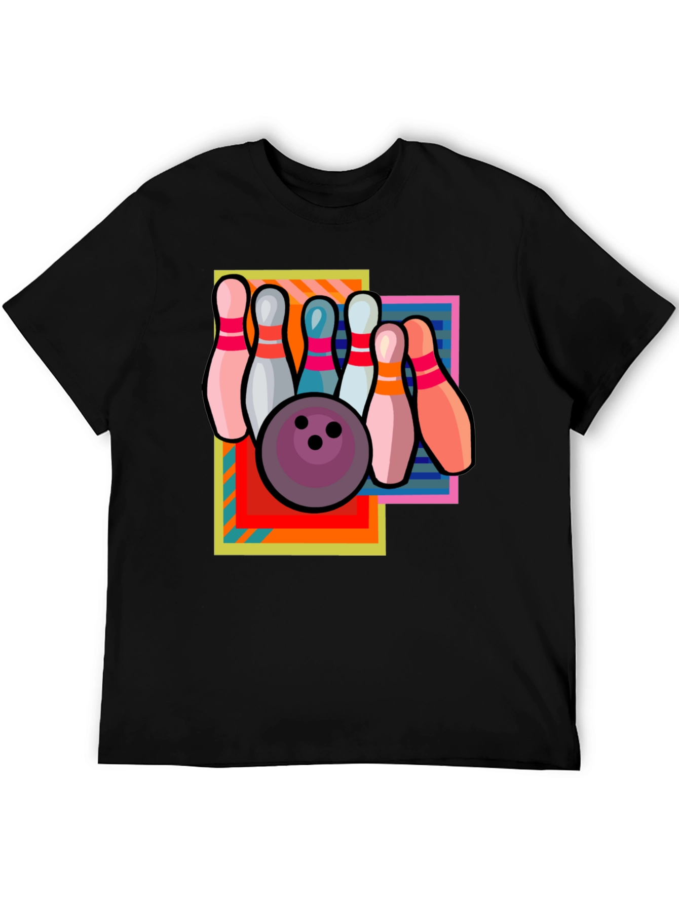 Retro Bowling T-Shirt - Strike Design