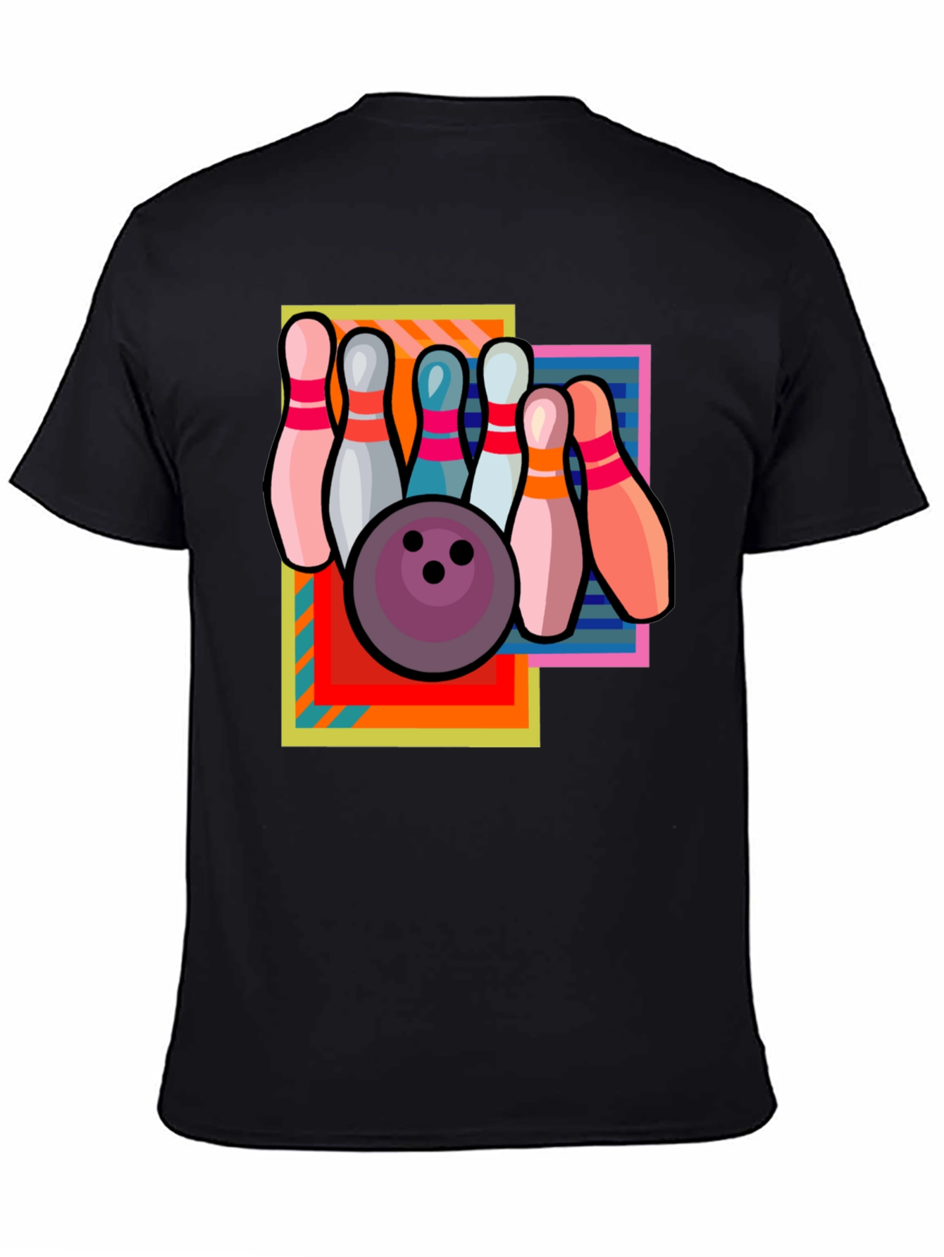 Retro Bowling T-Shirt - Strike Design