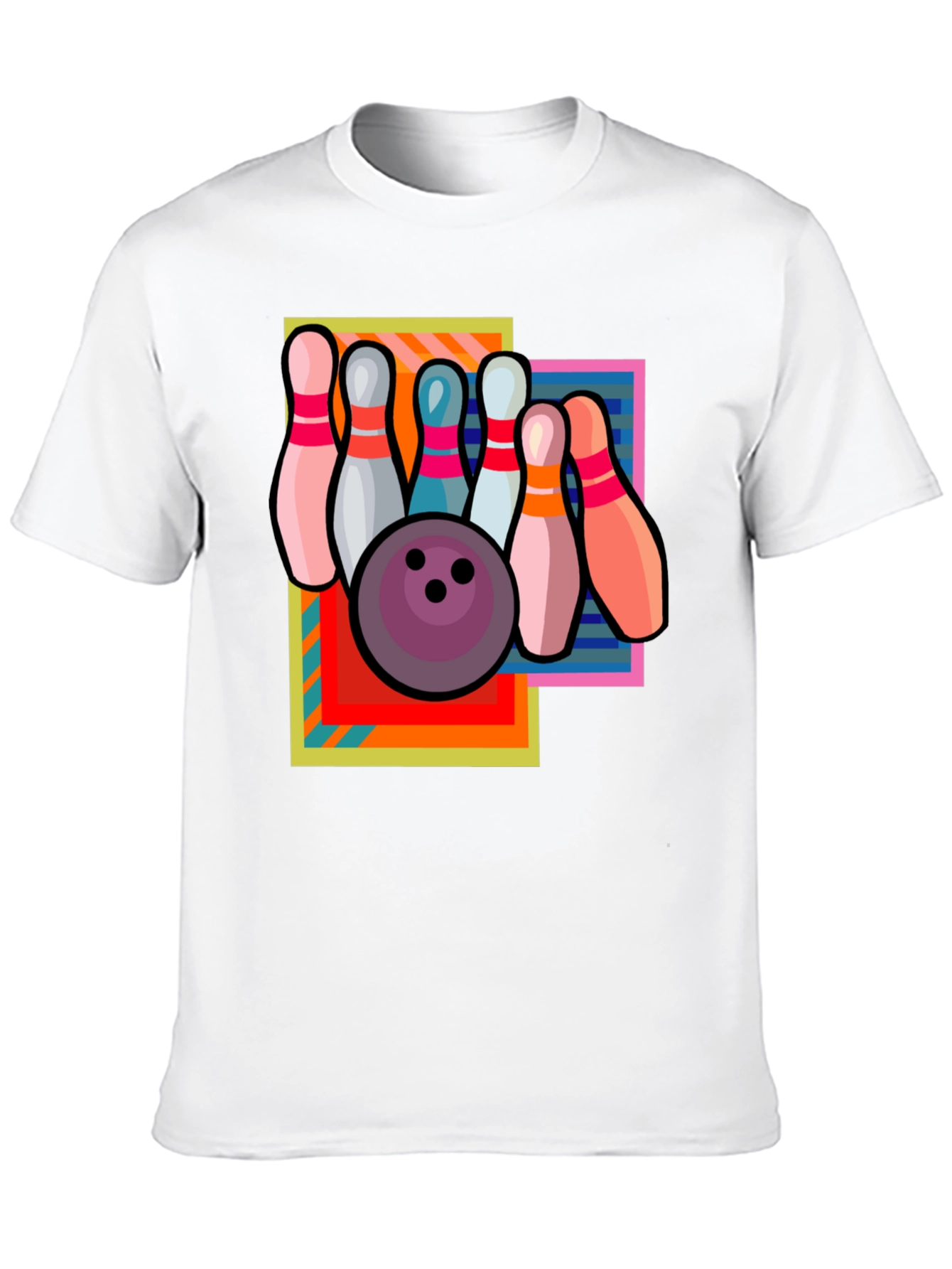 Retro Bowling T-Shirt - Strike Design