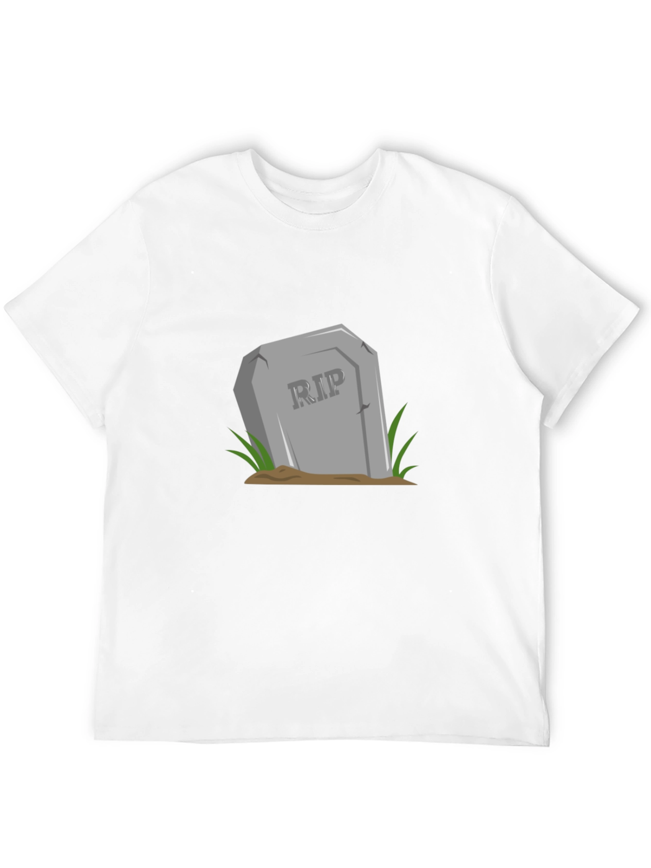 RIP Tombstone Graphic Tee - Black Cotton T-Shirt