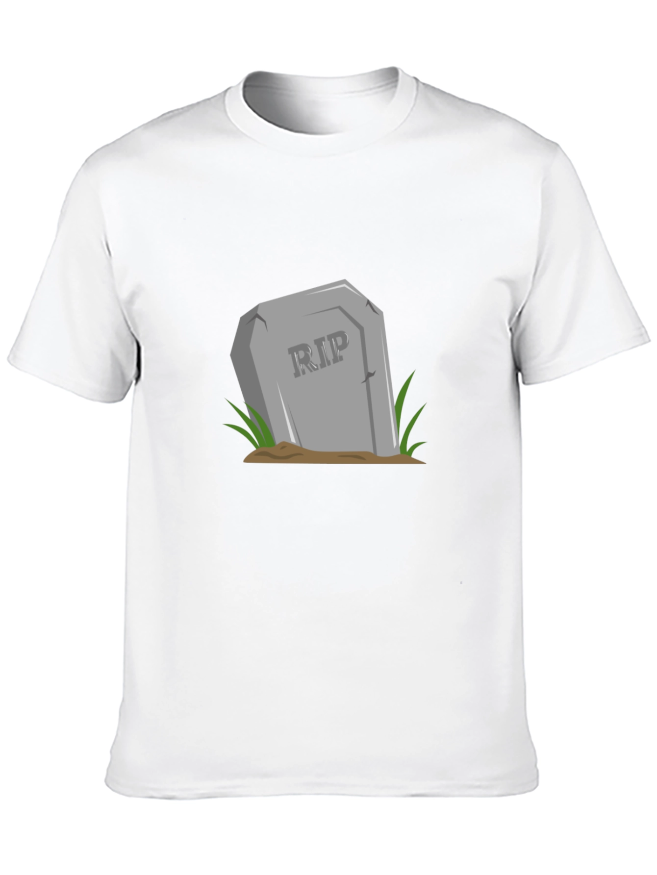 RIP Tombstone Graphic Tee - Black Cotton T-Shirt