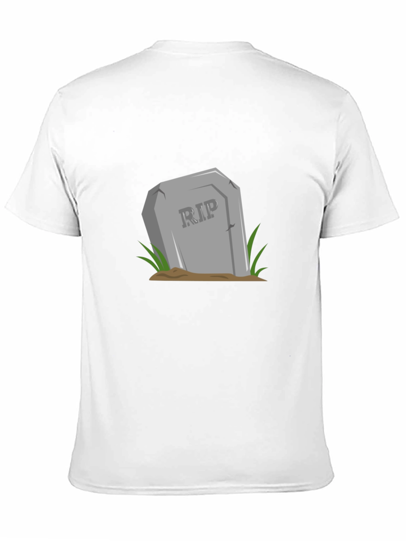 RIP Tombstone Graphic Tee - Black Cotton T-Shirt