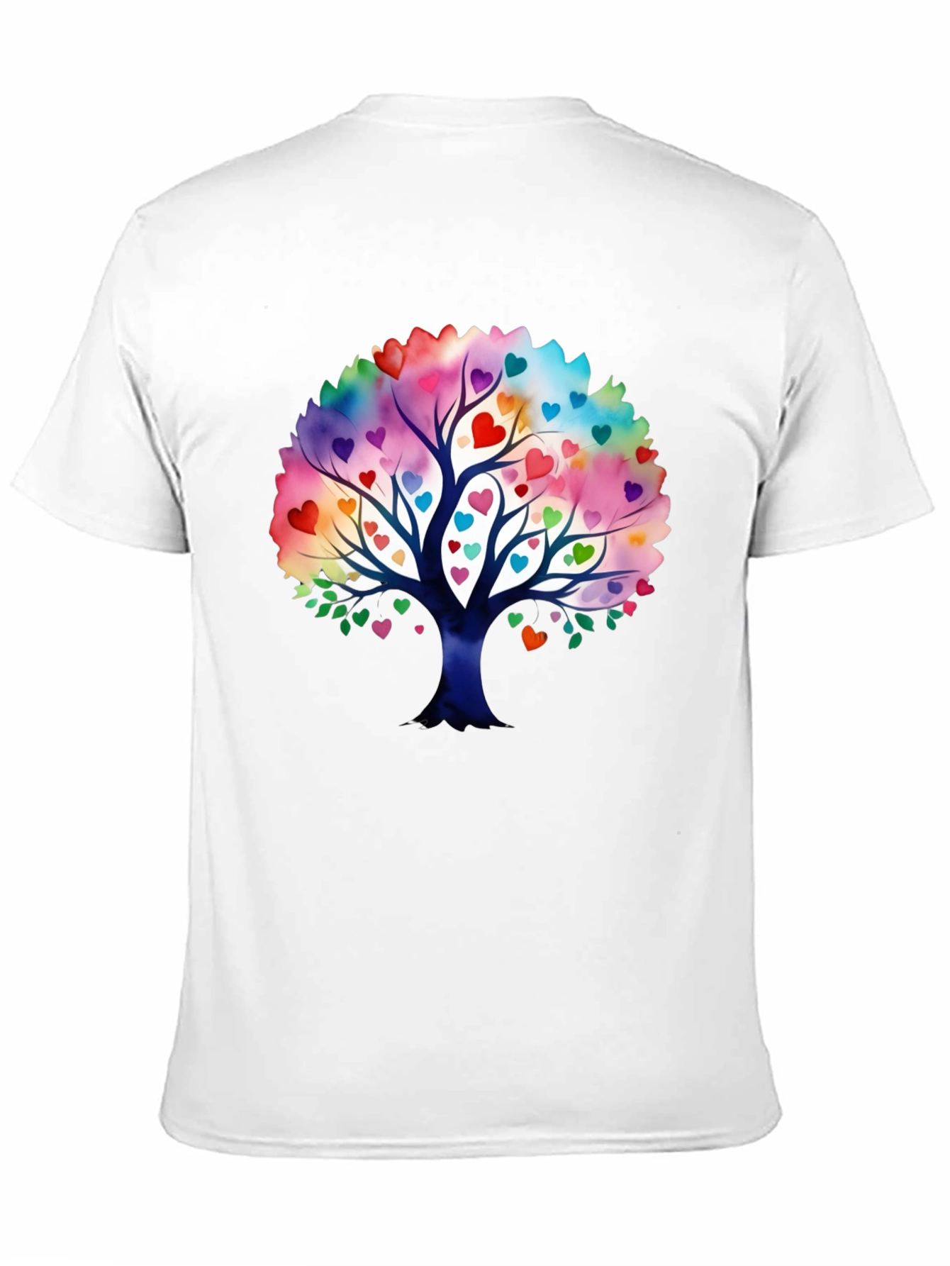 Heart Tree Graphic Black T-Shirt