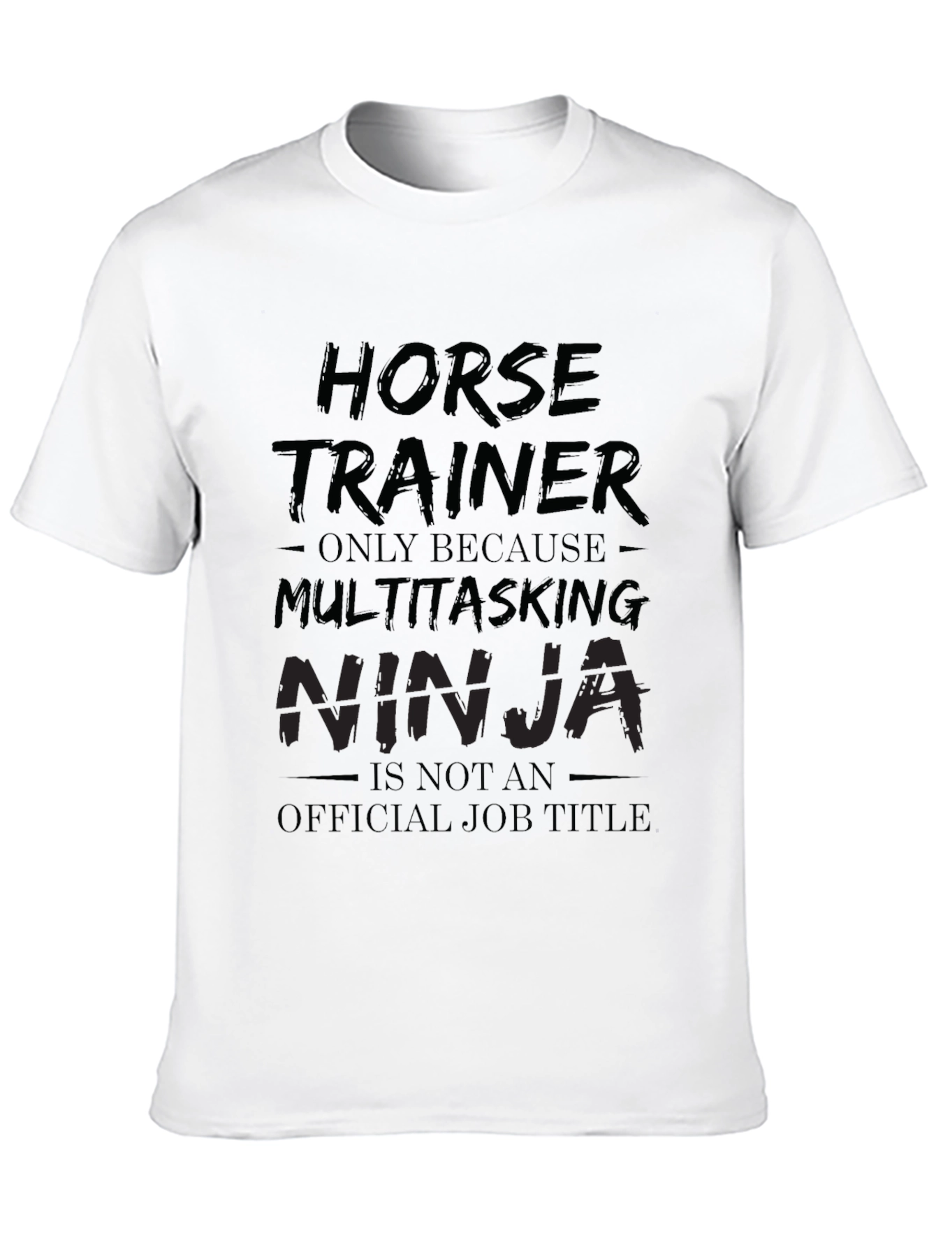 Horse Trainer Ninja Job Title Graphic Tee
