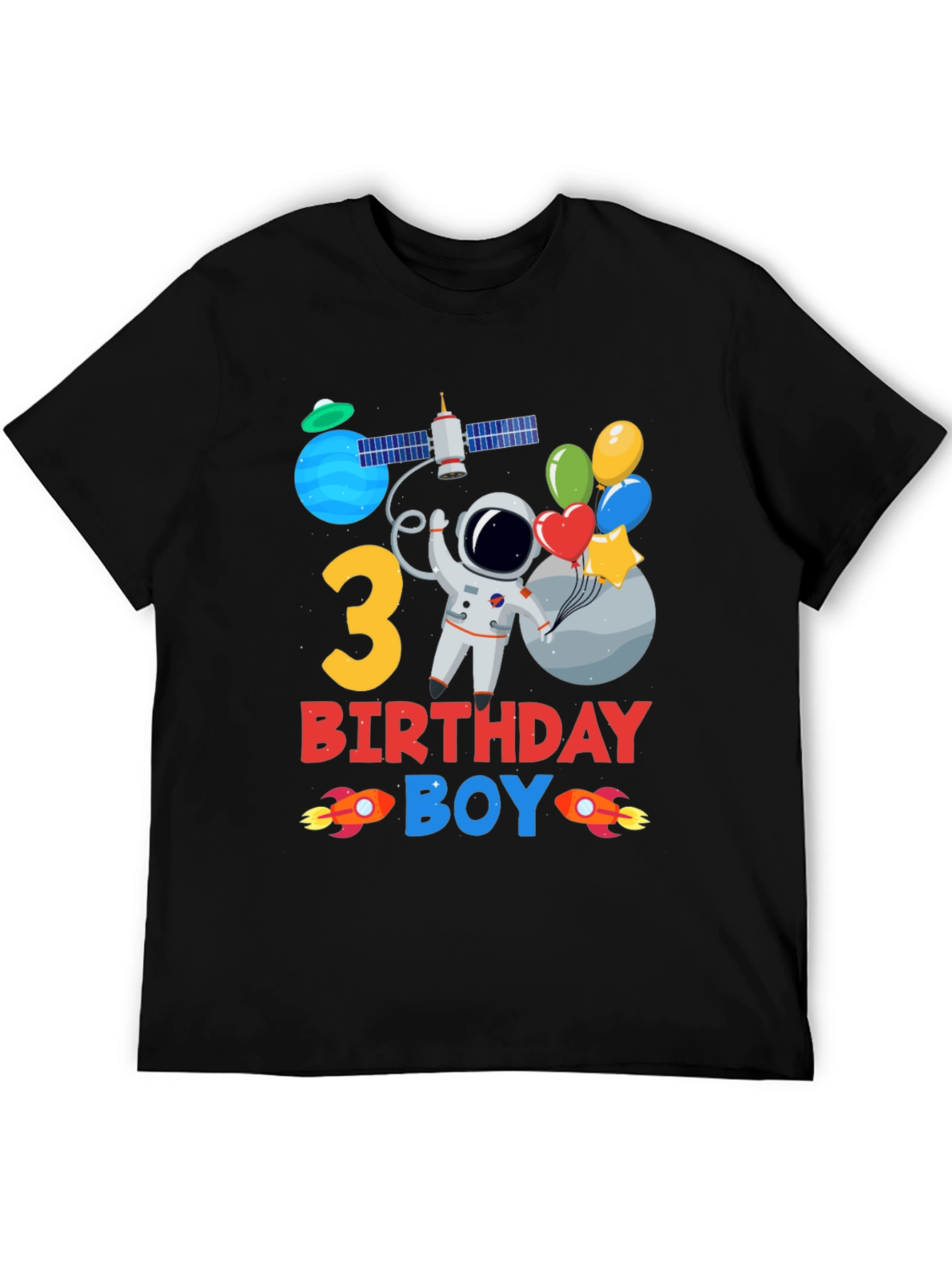 3rd Birthday Space Boy T-Shirt