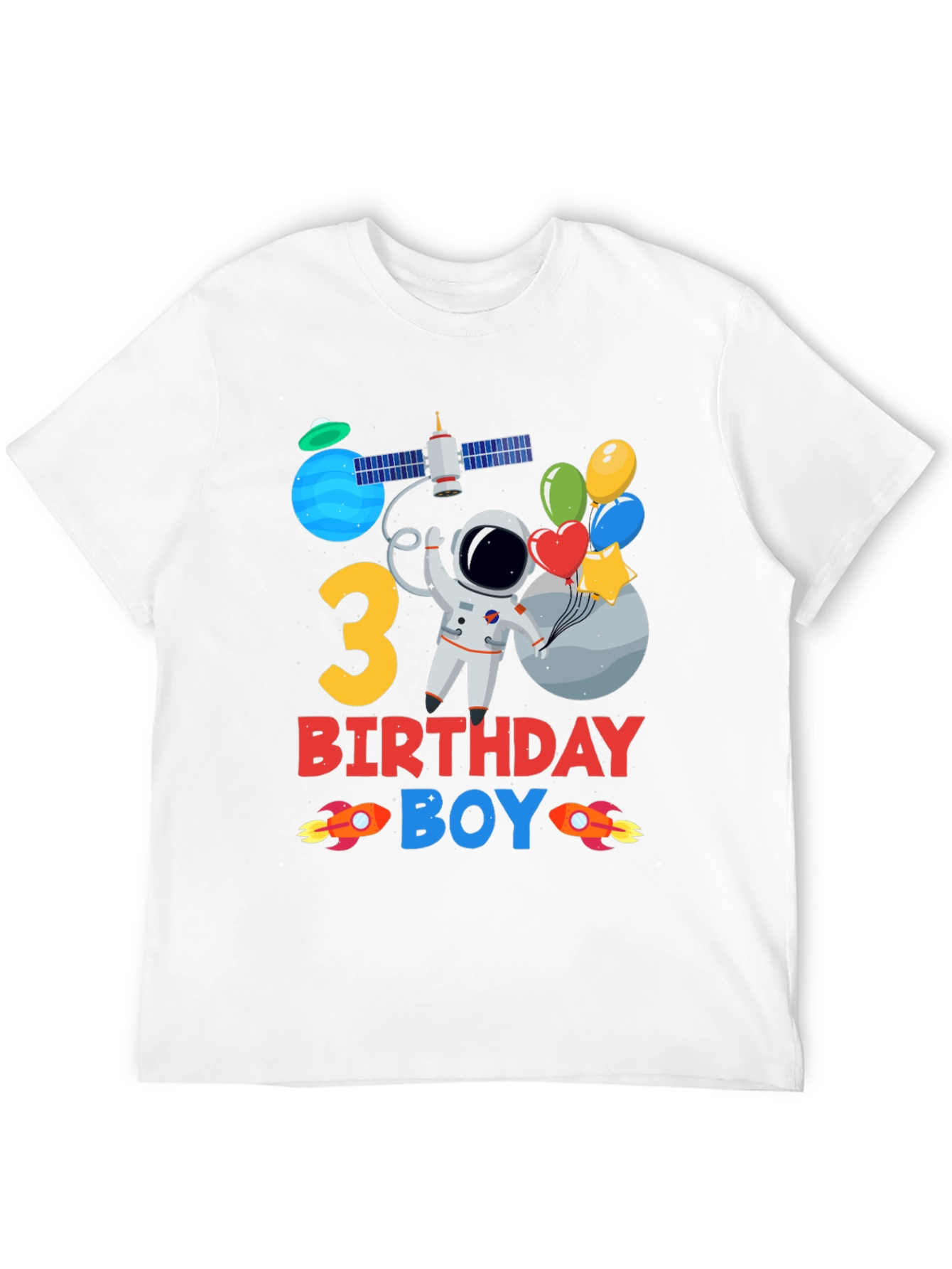 3rd Birthday Space Boy T-Shirt