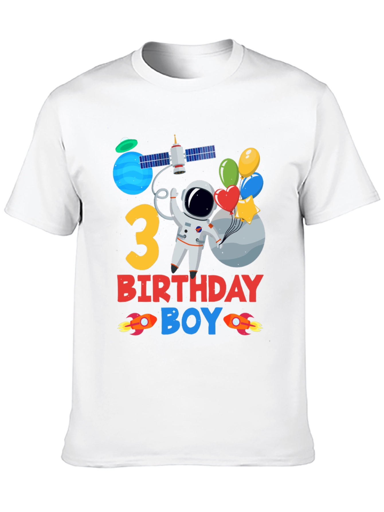 3rd Birthday Space Boy T-Shirt