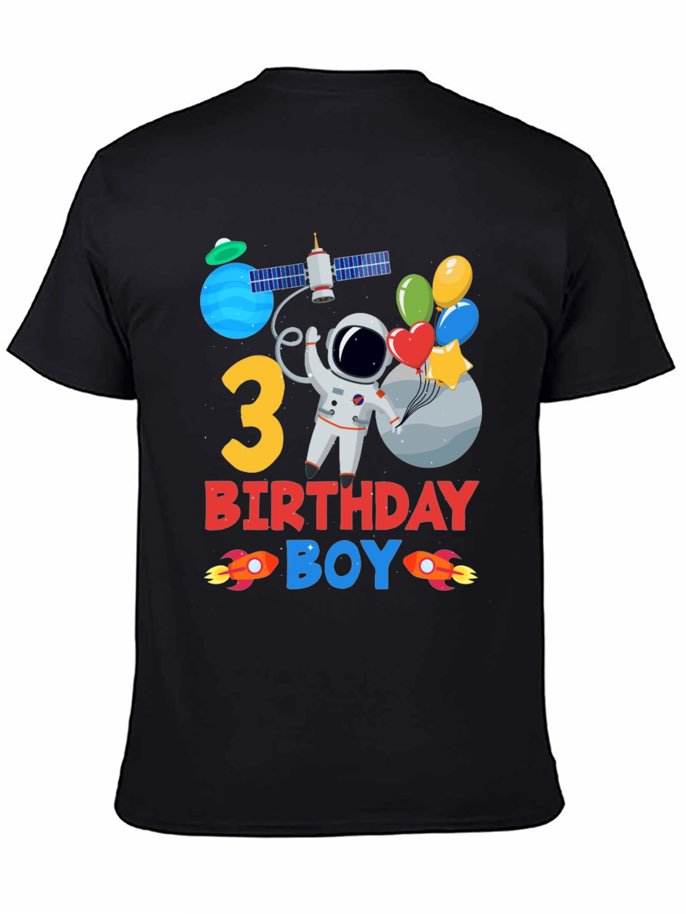 3rd Birthday Space Boy T-Shirt