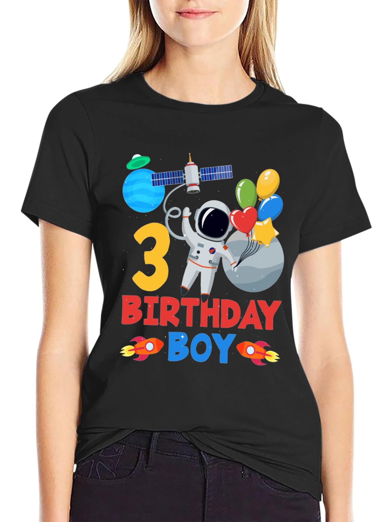 3rd Birthday Space Boy T-Shirt