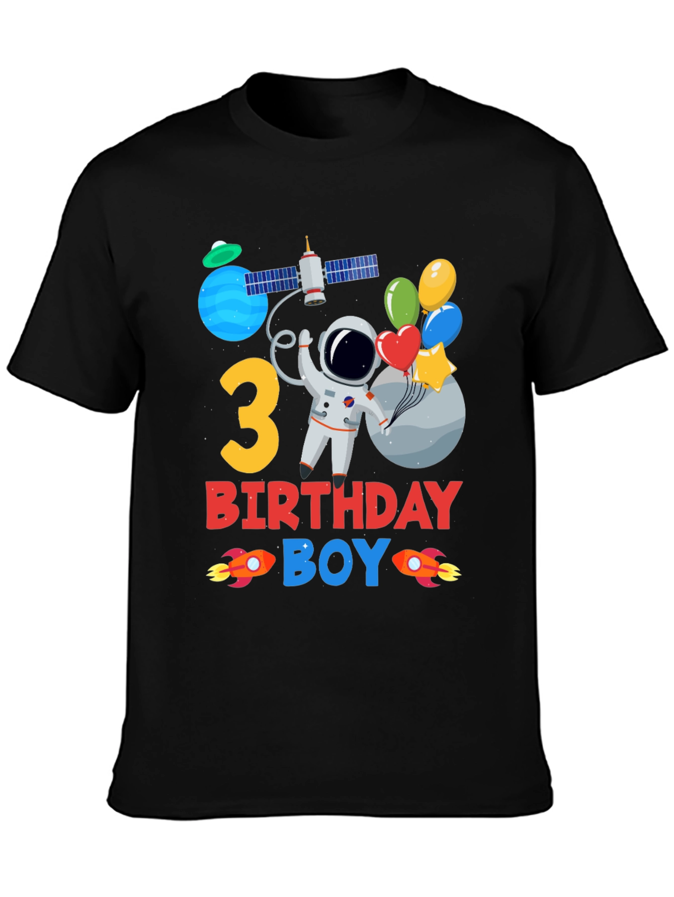 3rd Birthday Space Boy T-Shirt