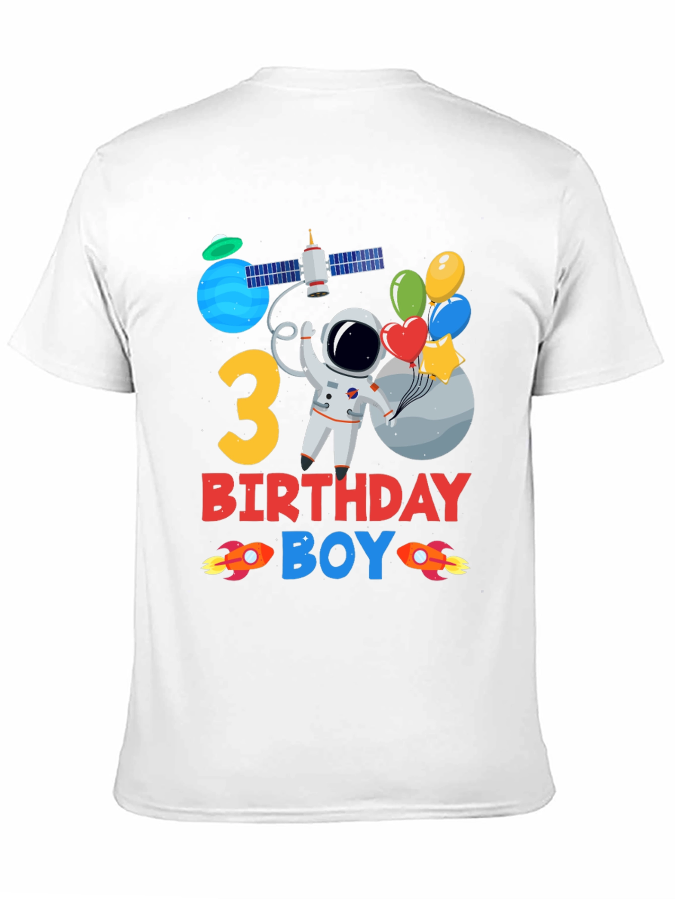 3rd Birthday Space Boy T-Shirt