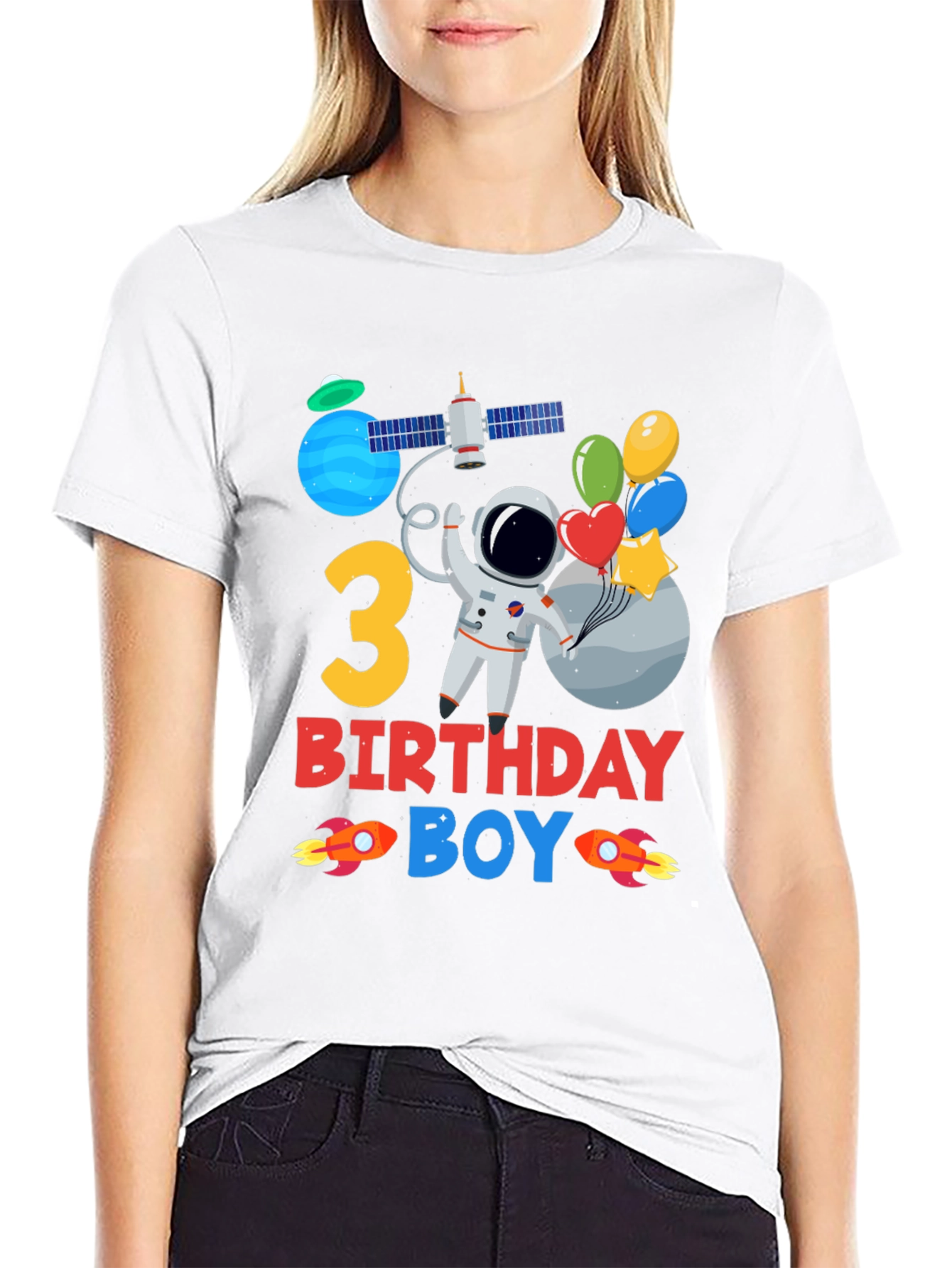 3rd Birthday Space Boy T-Shirt